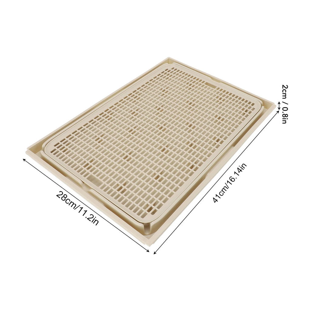 Kitty Litter Mat Spacious Double Layer Washable Anti-Slip