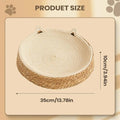 Natural Rattan Woven Cat Sofa Bed Indoor Scratch Board