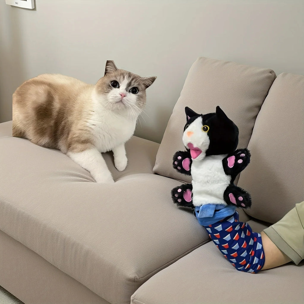 Interactive Cat Wrestling Puppet Toy | PawJoyKwT