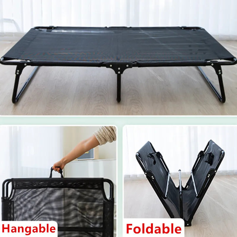 Foldable Chew-Proof Dog Bed for Large Dogs Camping