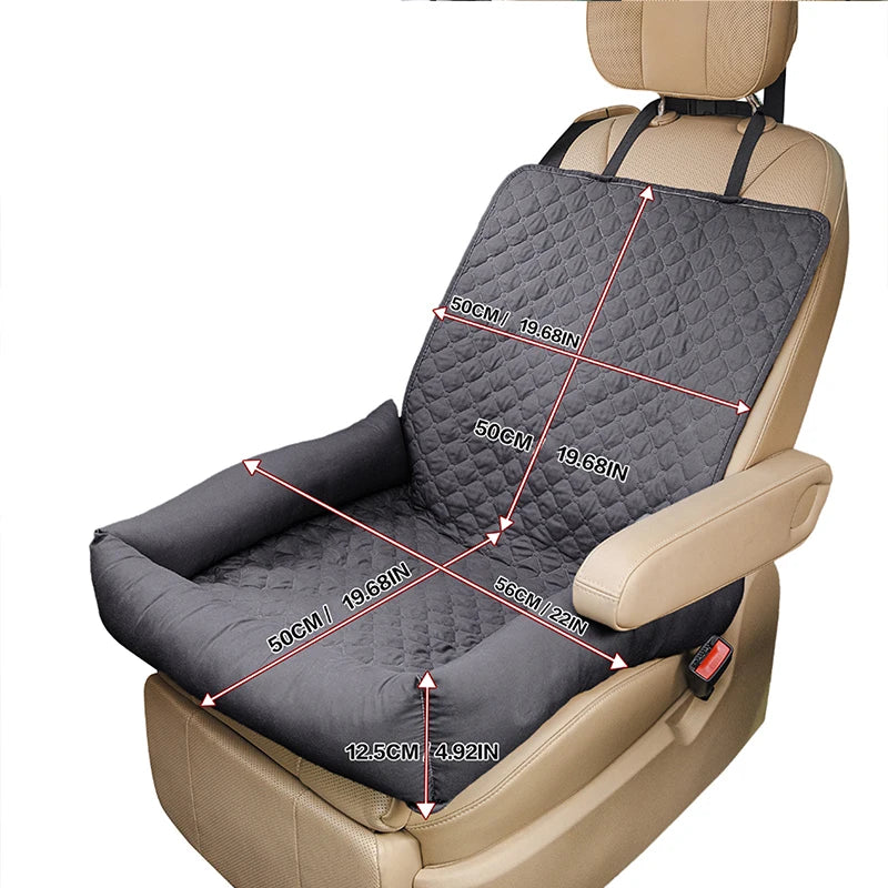 Dog Car Seat Bed Removable Washable Pet Travel Mat Accessory