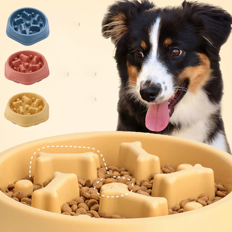 Non-Slip Slow Feeder Dog Bowl All Sizes