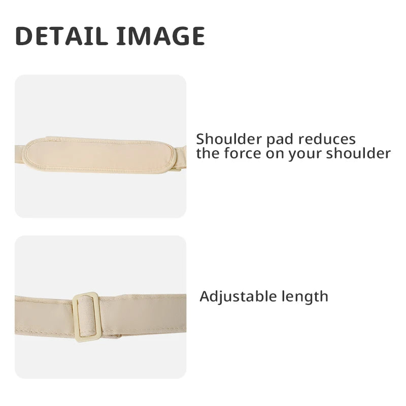 Pet bag belt accessory, padded shoulder strap with adjustable buckle length
