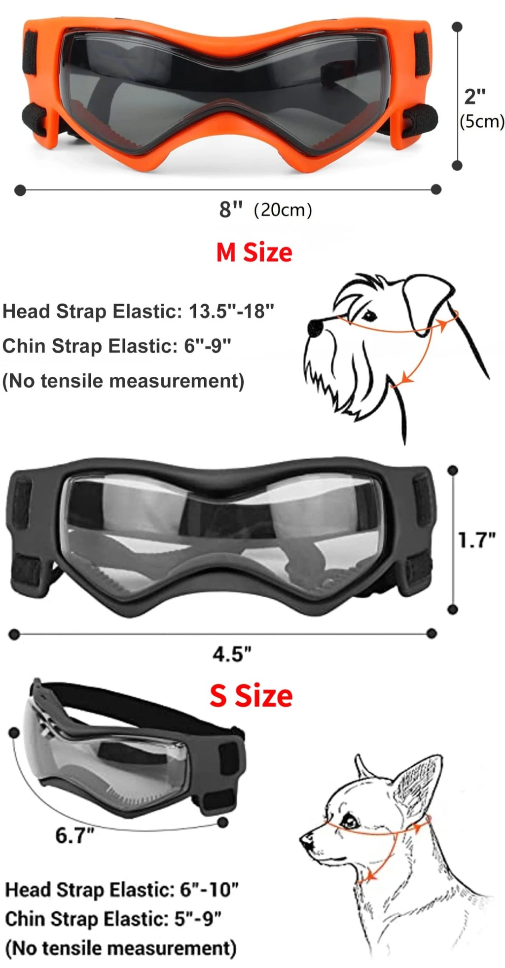 UV Protection Sunglasses for Small & Medium Dogs