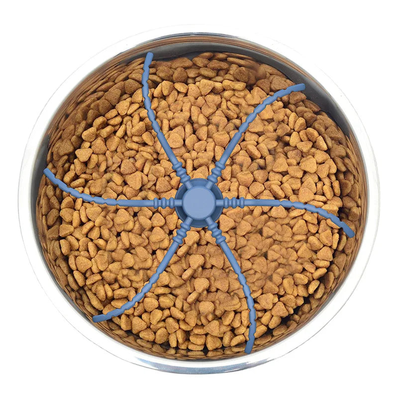 Adjustable Multi-Compartment Pet Food Puzzle Slow Feeder Bowl for Dogs - Durable Design Keeps Your Dog Engaged And Entertained