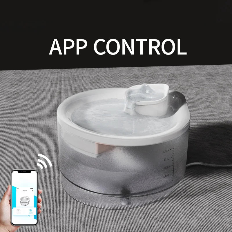 Automatic Pet Drinking Fountain Cat Water Feeder Auto Dish Dispenser