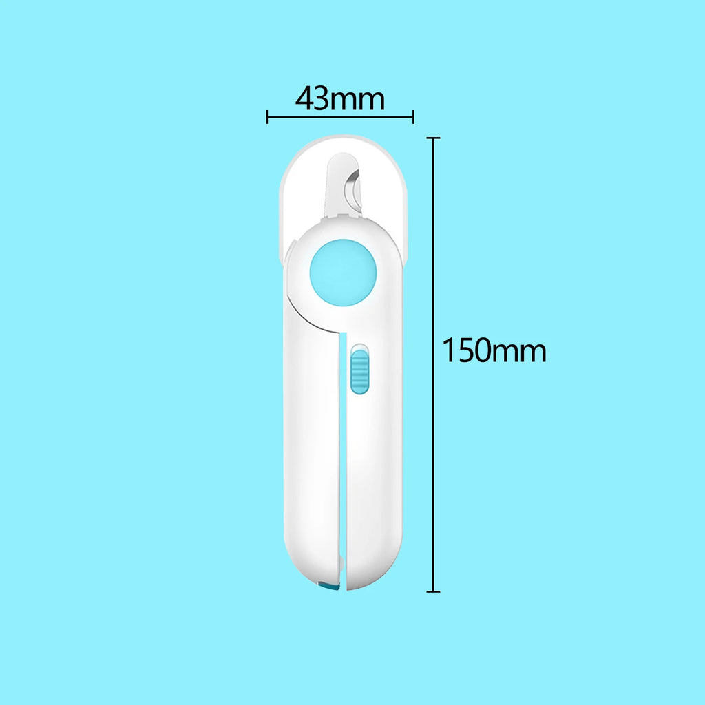 Cat Dog Nail Clipper LED Light Claw File Trimmer Puppy Kitten Beauty Tool
