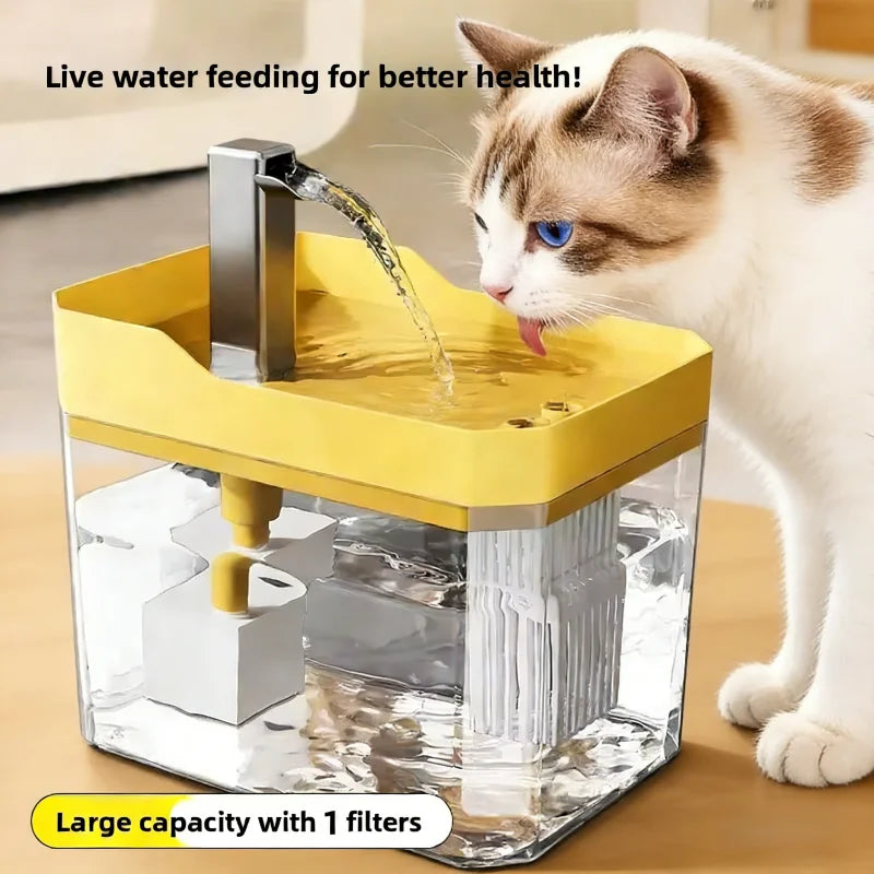 1.5L Automatic Pet Drinking Fountain | Cat Water Dispenser USA