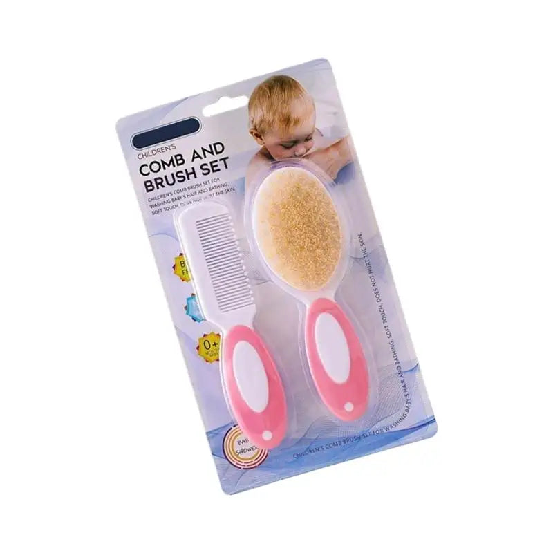 Infant Soft Hair Brush Scalp Cleansing Grooming Comb Set