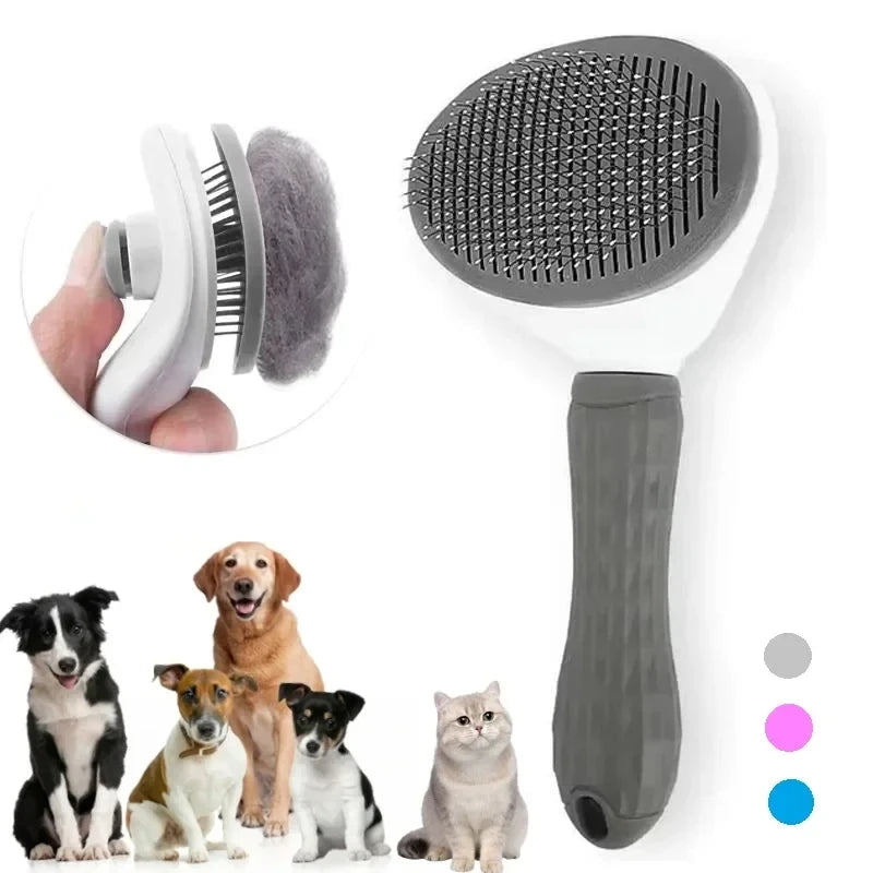 Self-Cleaning Grooming Brush for Dogs Cats Puppies