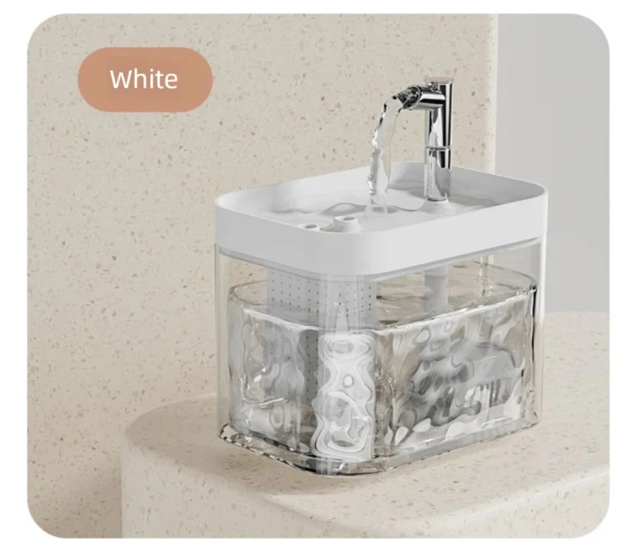 2.5L Gravity Pet Water Fountain | Self-Refilling Cat Dispenser USA