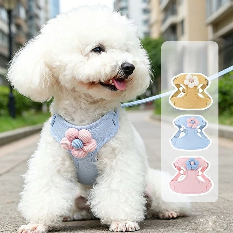 Dog Harness Leash Set Heavy Duty Metal Buckle No Pull Reflective Large XL