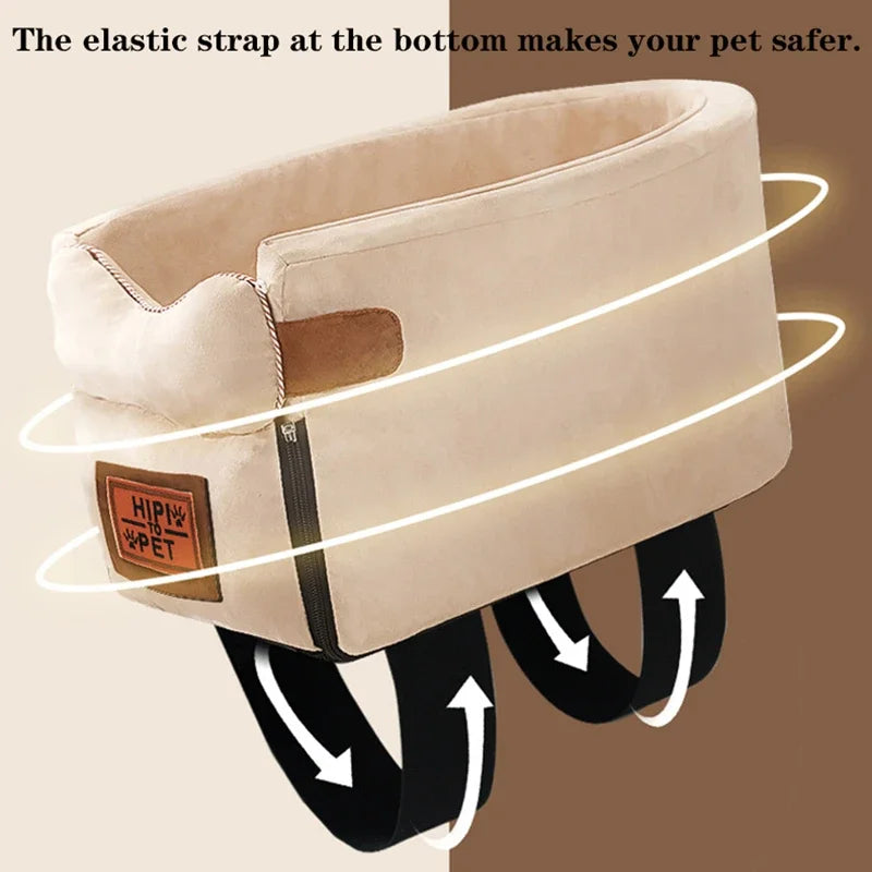 Portable Pet Car Seat for Small Dogs and Cats