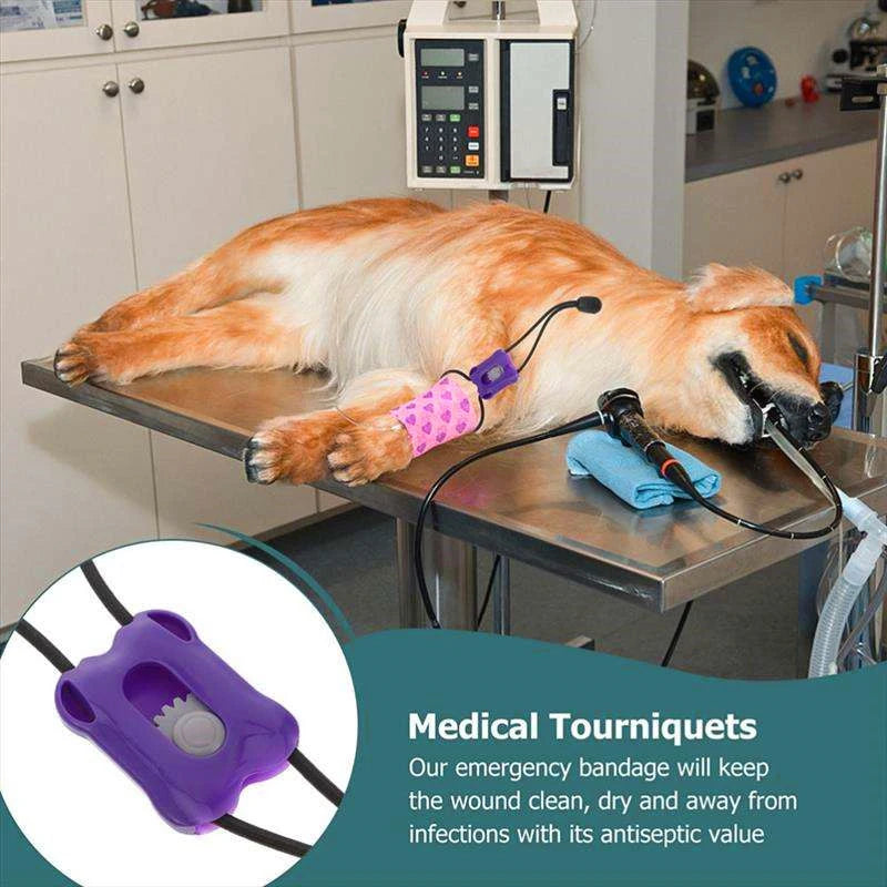 Plastic Pet Tourniquet Band for Cats Dogs Veterinary Supplies