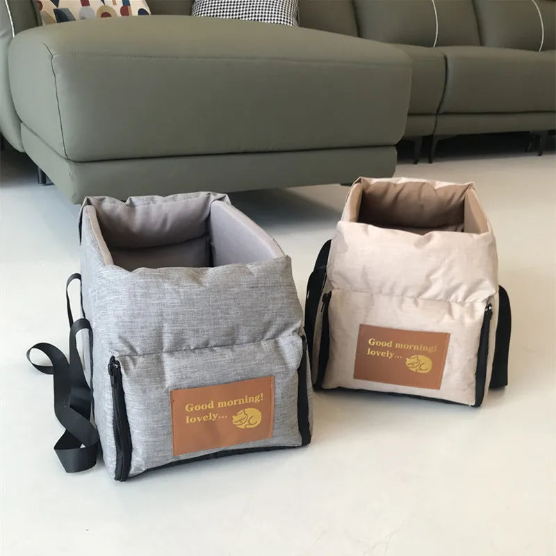 Elevated Armrest Dog Car Seat Waterproof Safety Carrier