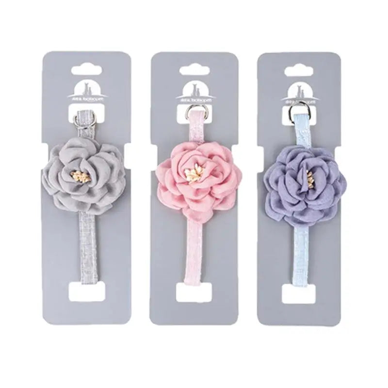 Camellia Flower Cat Collar Cute Princess Birthday Adjustable