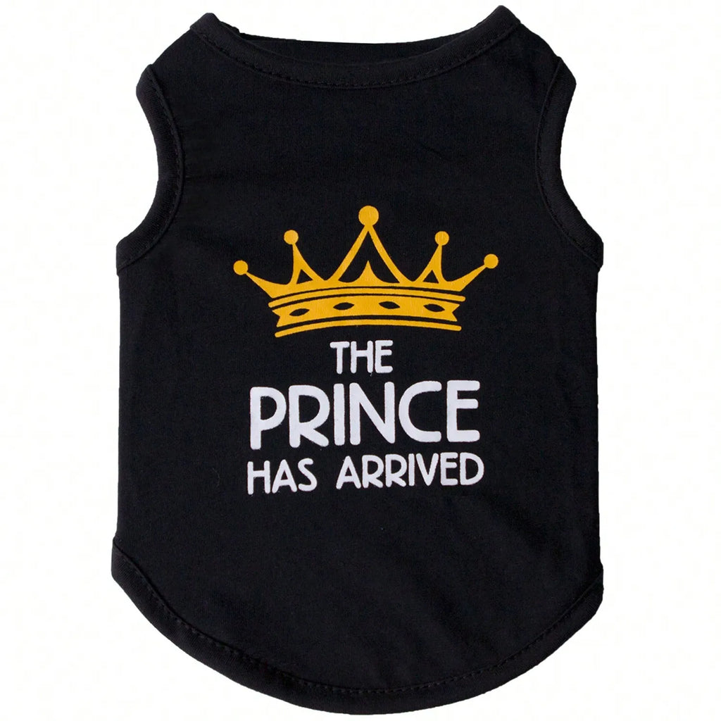 "The Prince Has Arrived" Pet Vest Outfit for Cats & Dogs
