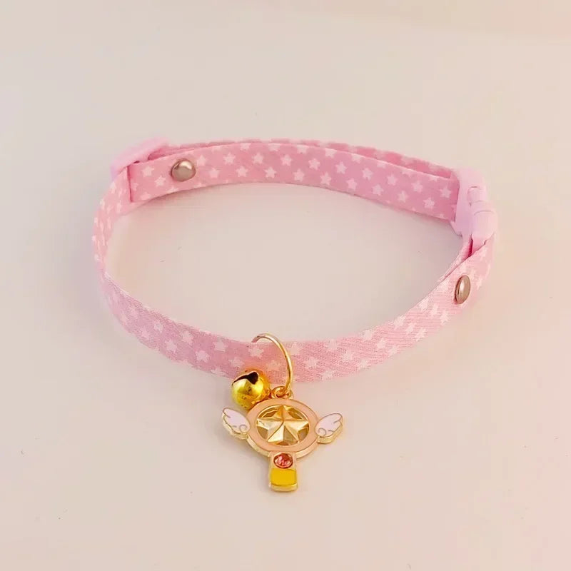 Adjustable Kitten Collar Bell Breakaway Cat Necklace Puppy