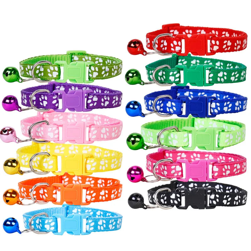 Reflective Cat Collar AirTag Holder Bell Adjustable Domestic
