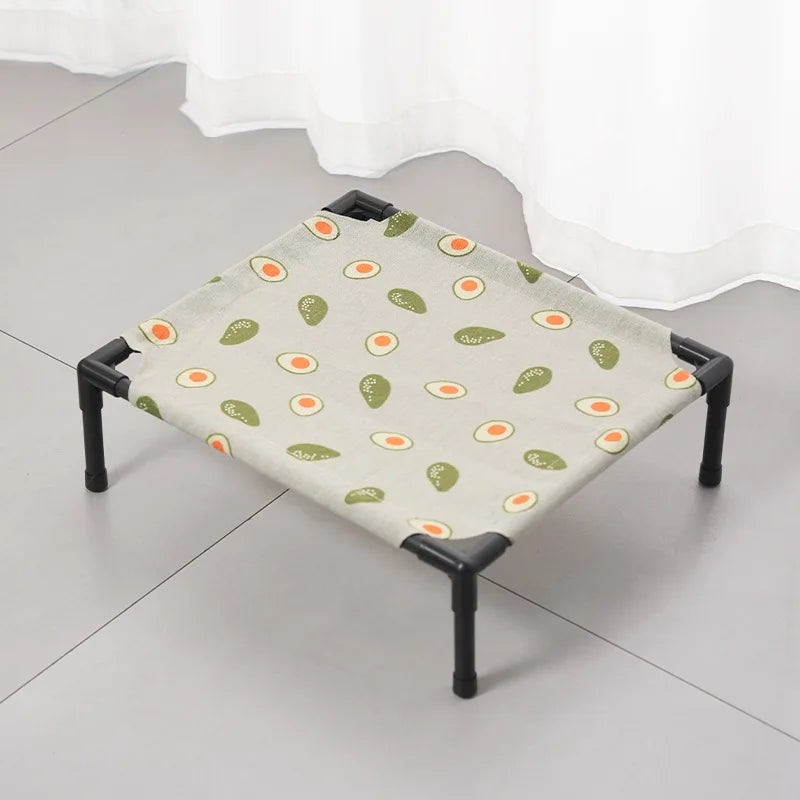 Elevated Cooling Mesh Dog Cot Outdoor Portable Tear Resistant Bed