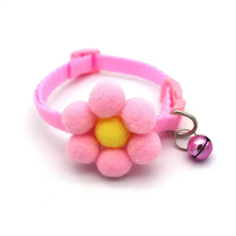 Cute Bow Cat Collar Bell Necklace Kitten Small Dogs