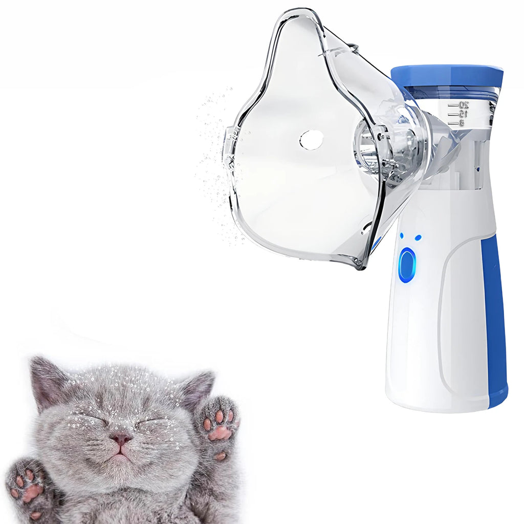 Handheld Pet Nebulizer Inhaler for Dogs Cats Respiratory Relief