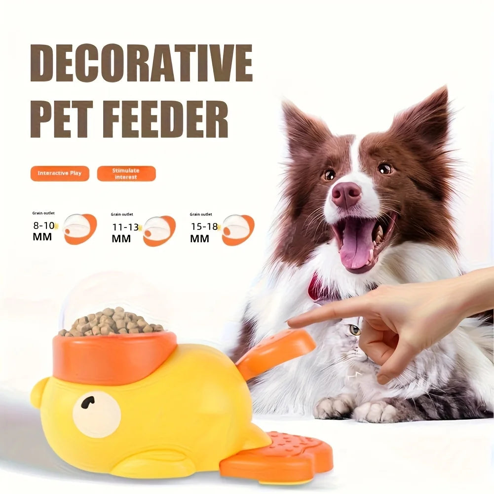 Duck Dog Snack Dispenser Anti-Swallow Slow Feeder Small Medium Pets