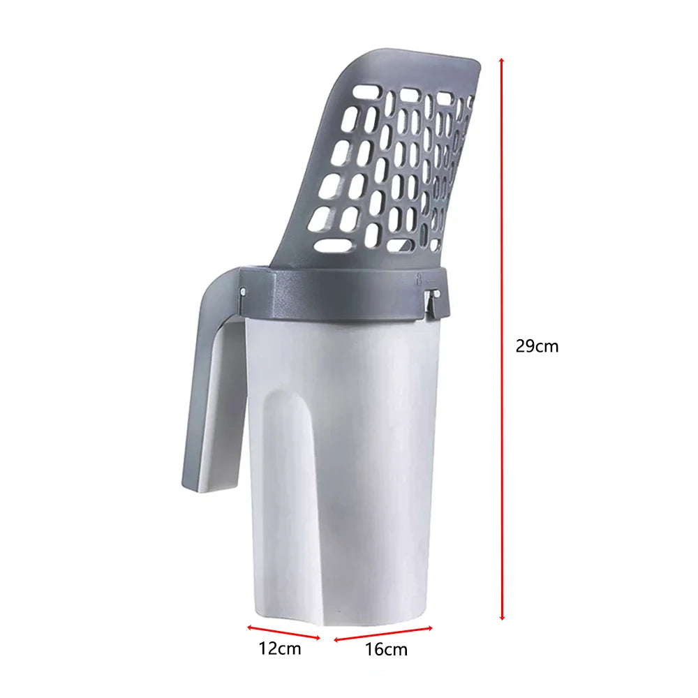 Cat Litter Scoop Shovel Self-Cleaning Filter Garbage Picker