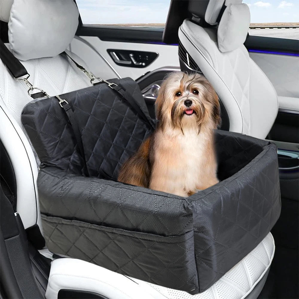 Ice Cooling Dog Car Booster Seat Travel Bed Waterproof Scratch Proof Safety