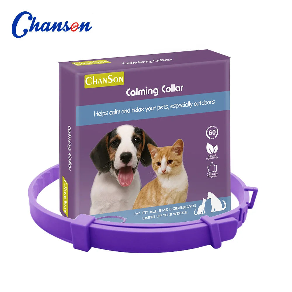 Pet Calming Collar Anxiety Pheromone Cats Dogs Adjustable