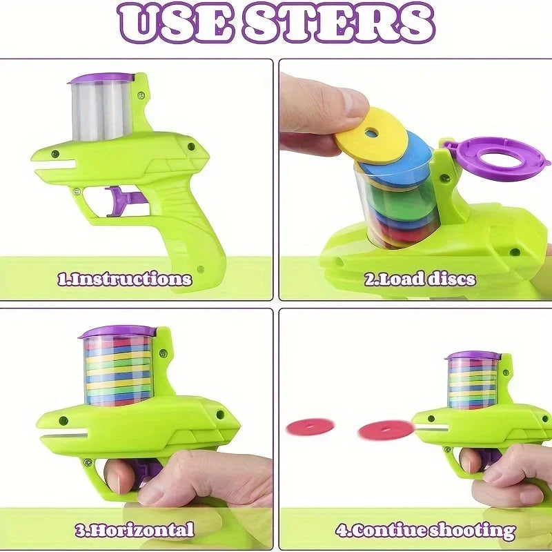 Colorful Flying Disc Launcher Set for Pets | PawJoyKwT