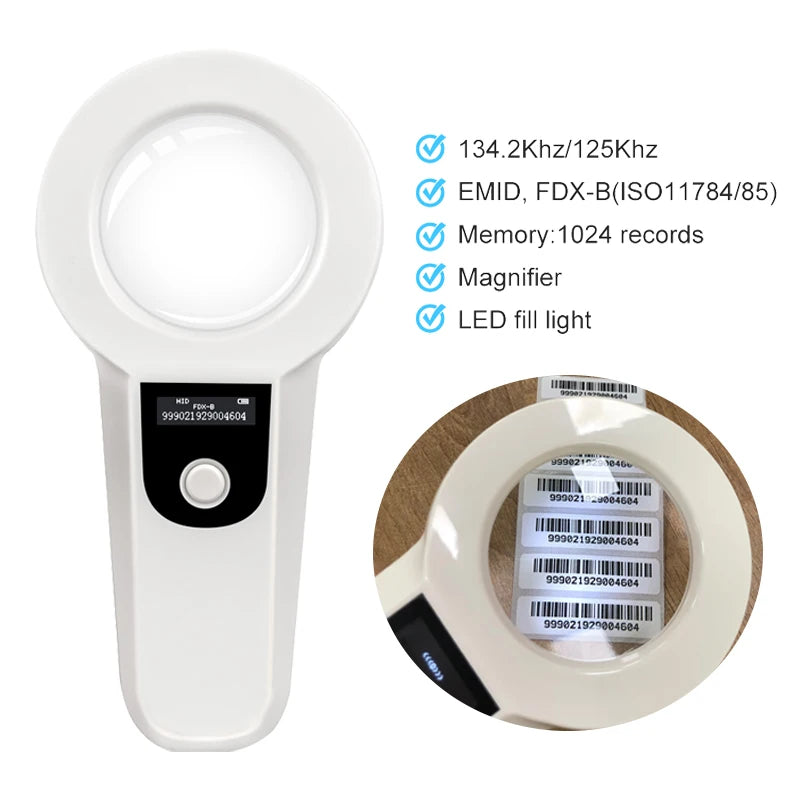 Animal Microchip Reader Scanner for Cats Dogs Sheep Pets
