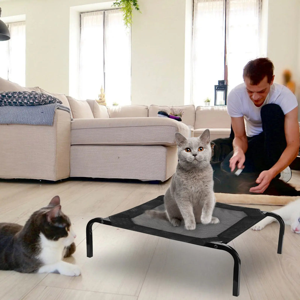 Elevated Dog Bed Hammock Mesh Cover Replacement Washable Indoor Outdoor