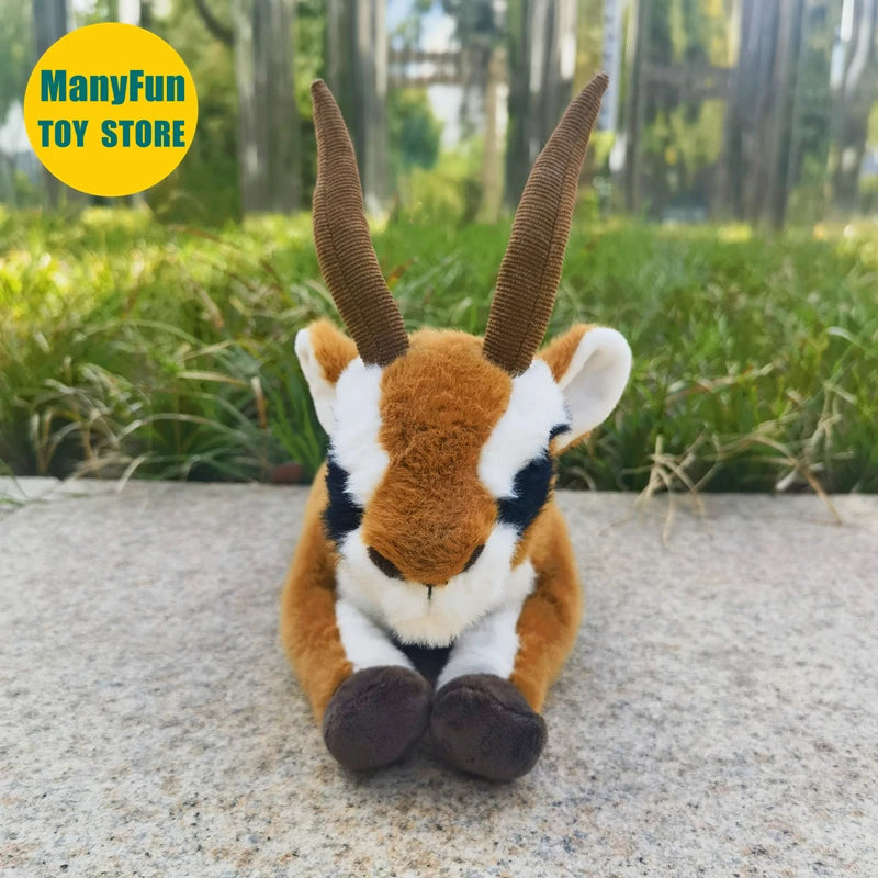 Lifelike Gazelle Plush Toy Soft Stuffed Antelope for Pets