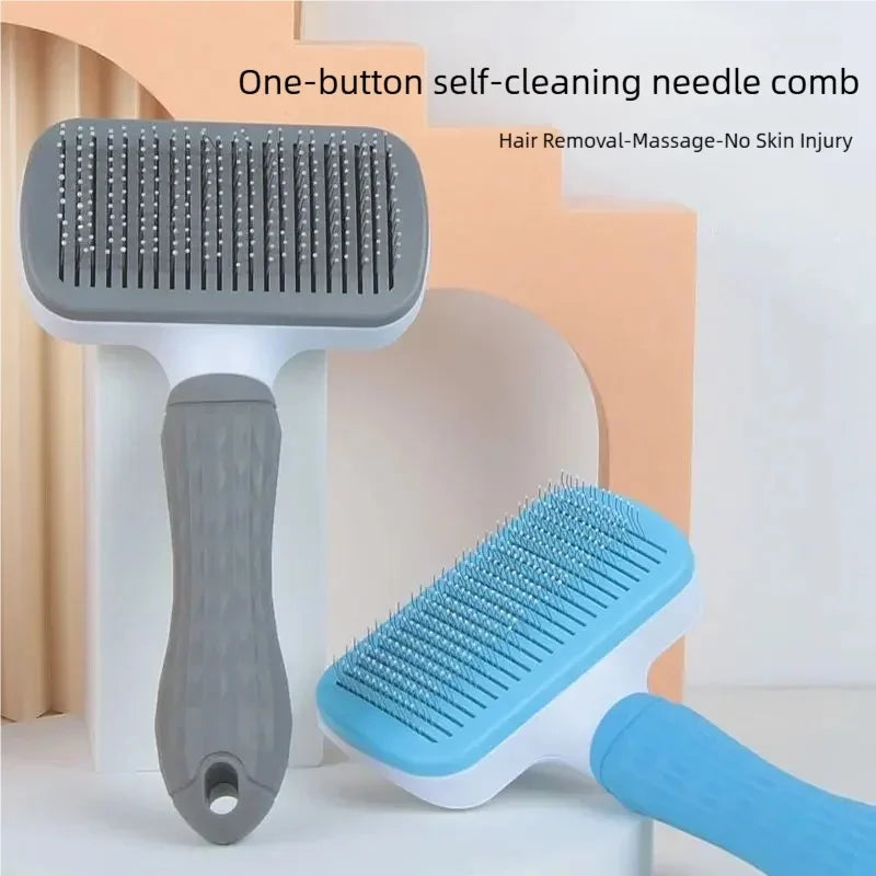 Self-Cleaning Pet Hair Remover Dematting Comb for Pets