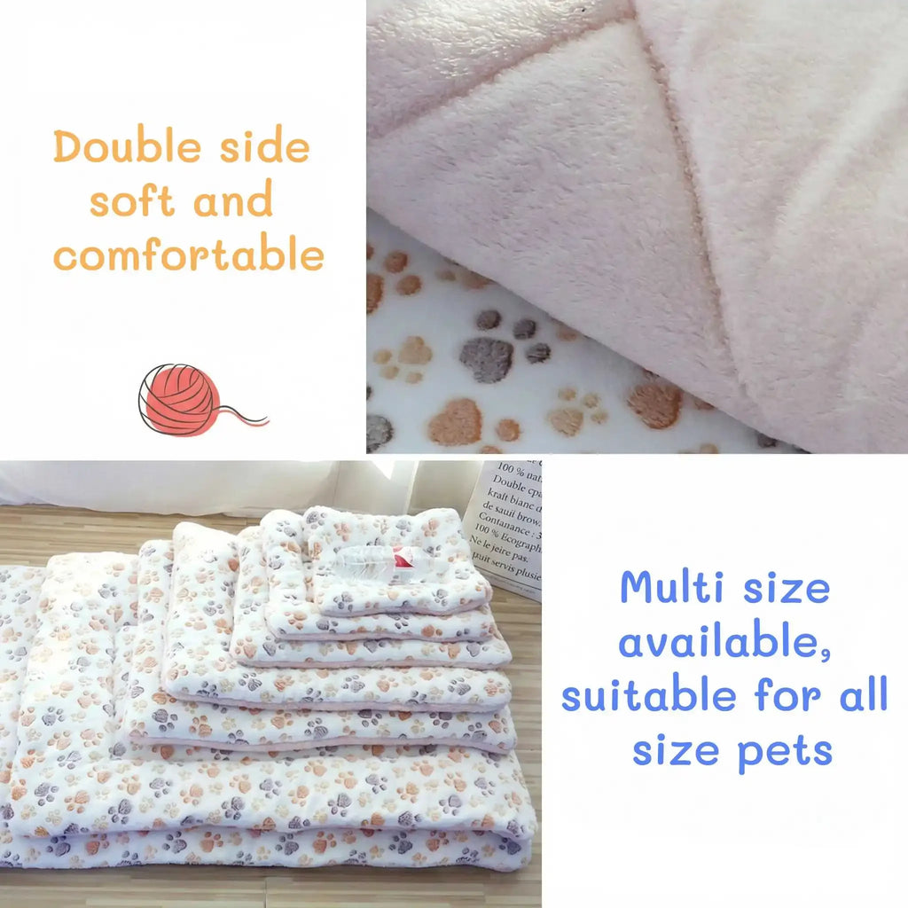 Plush Washable Pet Blanket Sofa Bed Mat for Travel