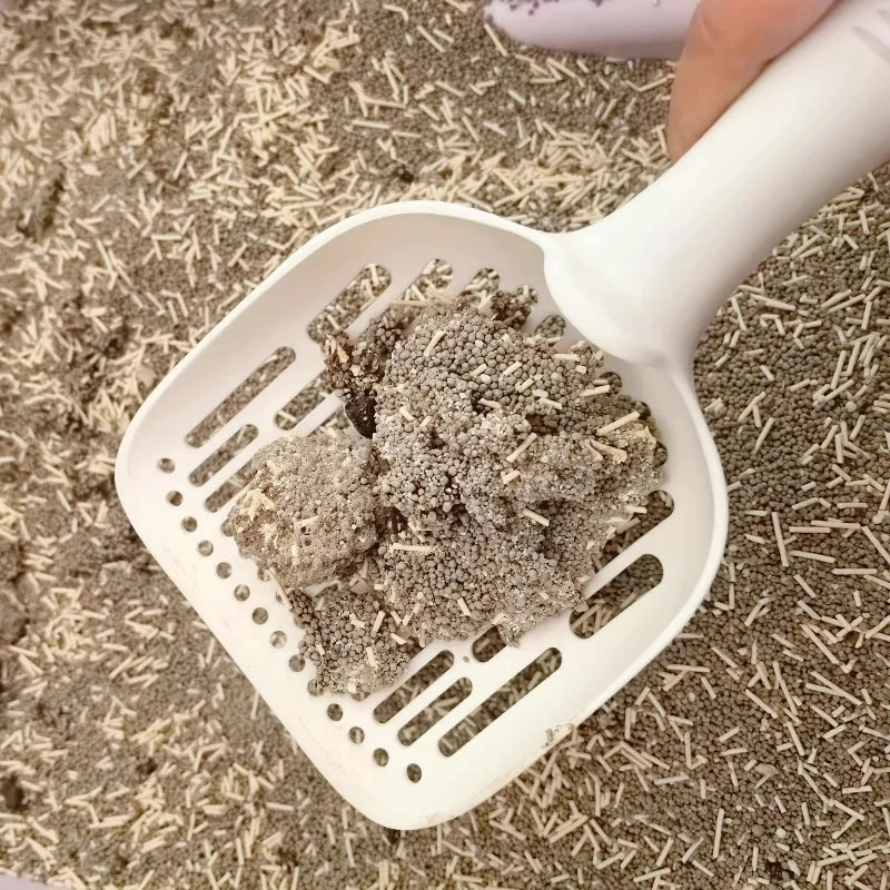 Cat Litter Shovel Grid Urine Sifter Long Handle Cleaning Tool