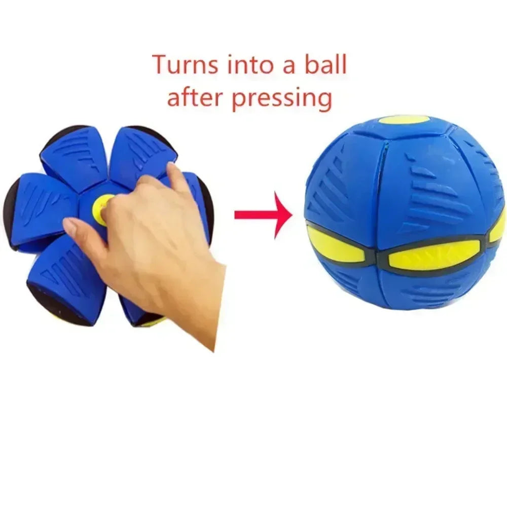 Magic UFO Flying Saucer Deformation Ball Toy for Dogs