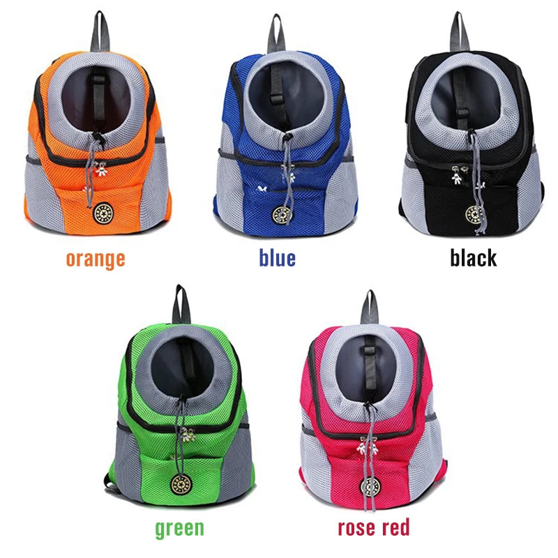 Double Shoulder Outdoor Pet Carrier Backpack Travel Set