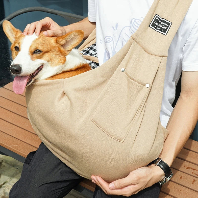Outdoor Travel Shoulder Sling Bag for Pets