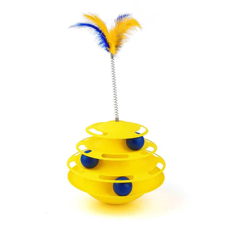 Cat Teaser Wand with Bell & Feather | PawJoy Cat Toy USA