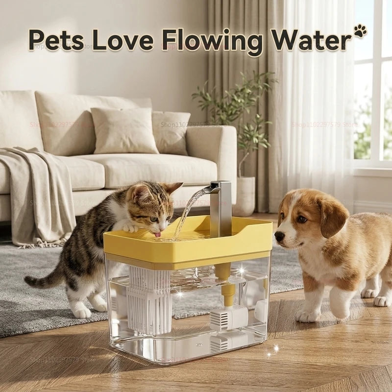 USB Cat Water Fountain Auto Filter Quiet Live Circulation Dispenser