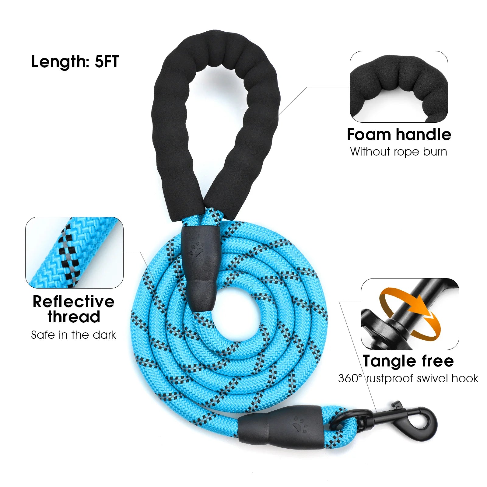 Dog Harness Leash Set Outdoor Sport Running Jogging Hiking Reflective No Pull
