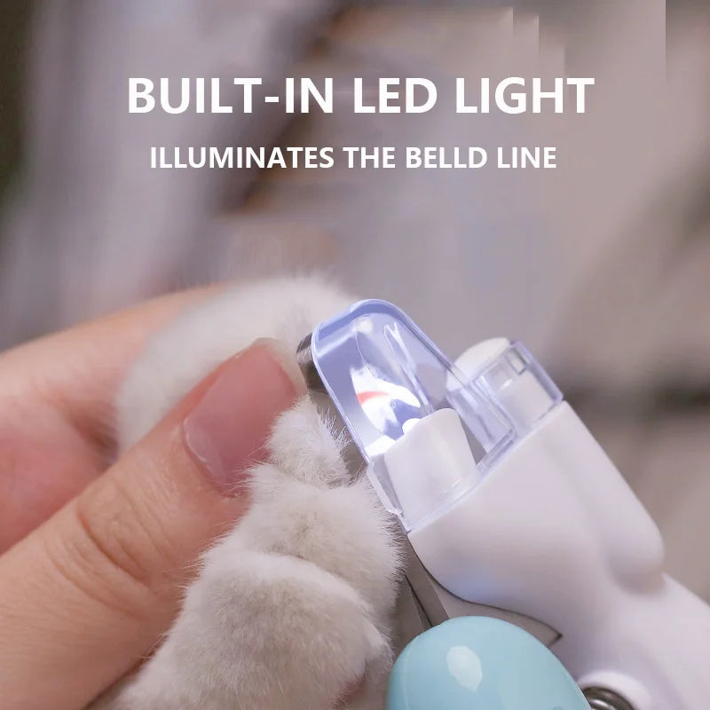 Professional LED Pet Nail Clippers Claw Trimmer