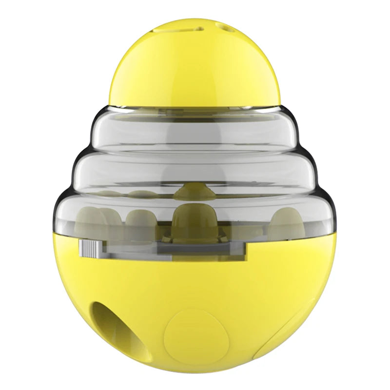Adjustable dog harness in yellow with clear central band and molded front panel