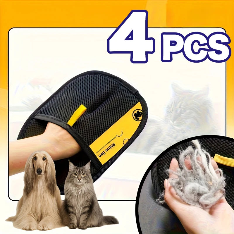 Pet Hair Removal Glove Brush Cat Dog Grooming Sofa Carpet Cleaner