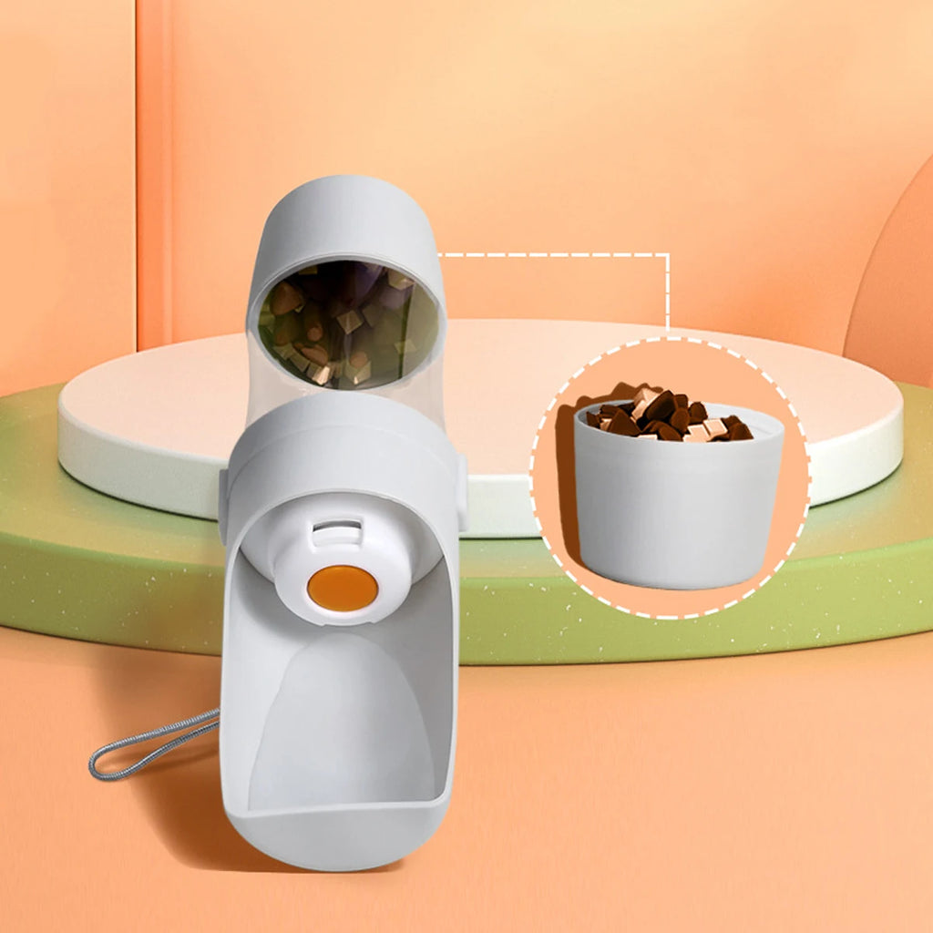 Portable Pet Water & Food Bottle for Outdoor Travel