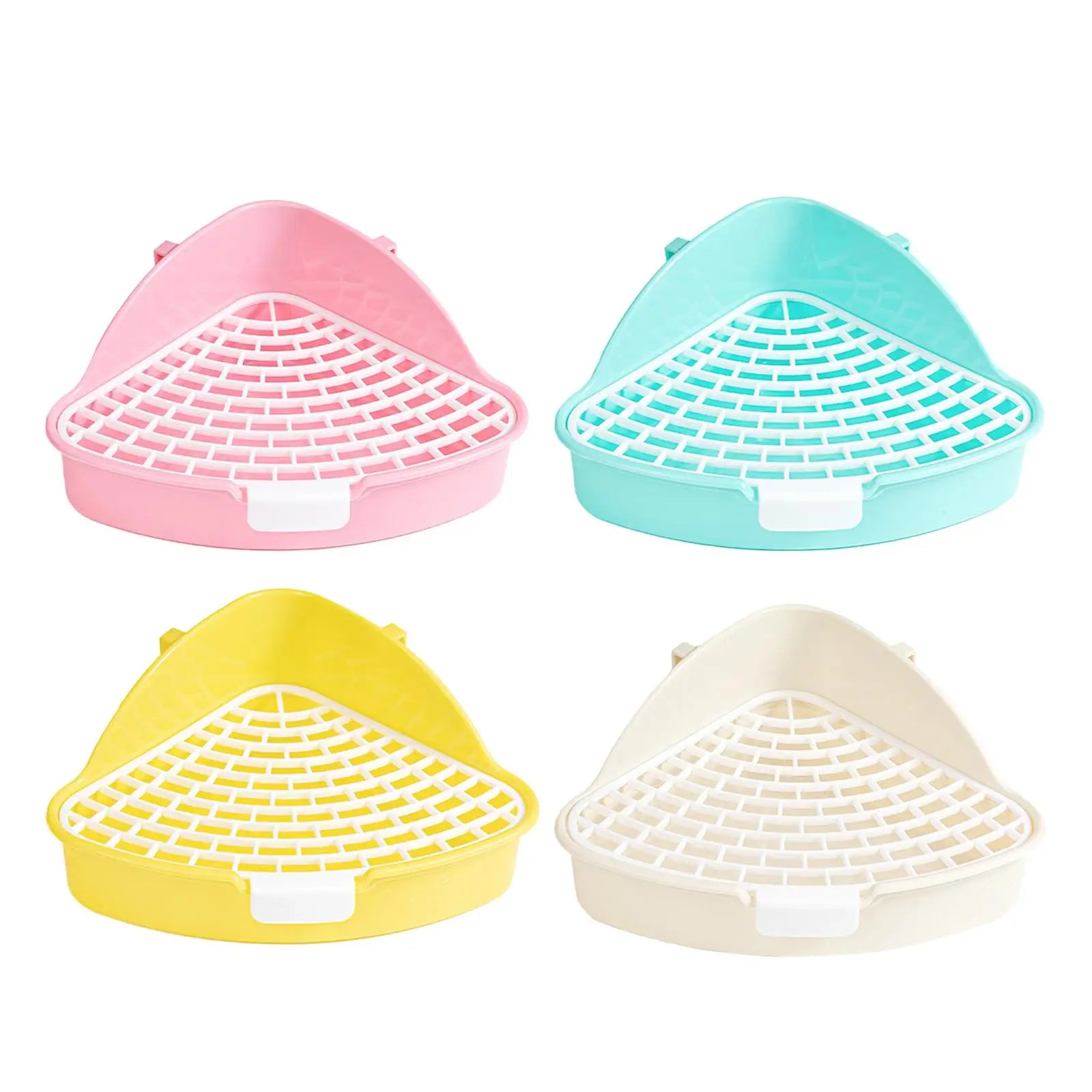 Small Animal Litter Pan for Rabbits Hamsters Chinchillas Ferrets