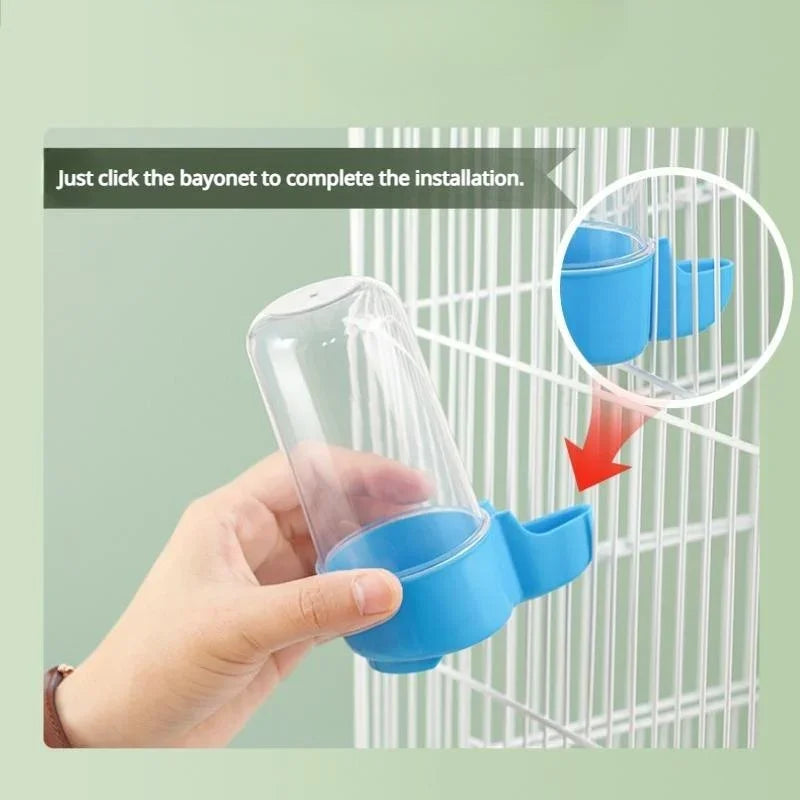 Hanging Pet Bird Feeder Water Dispenser for Parrots Squirrels