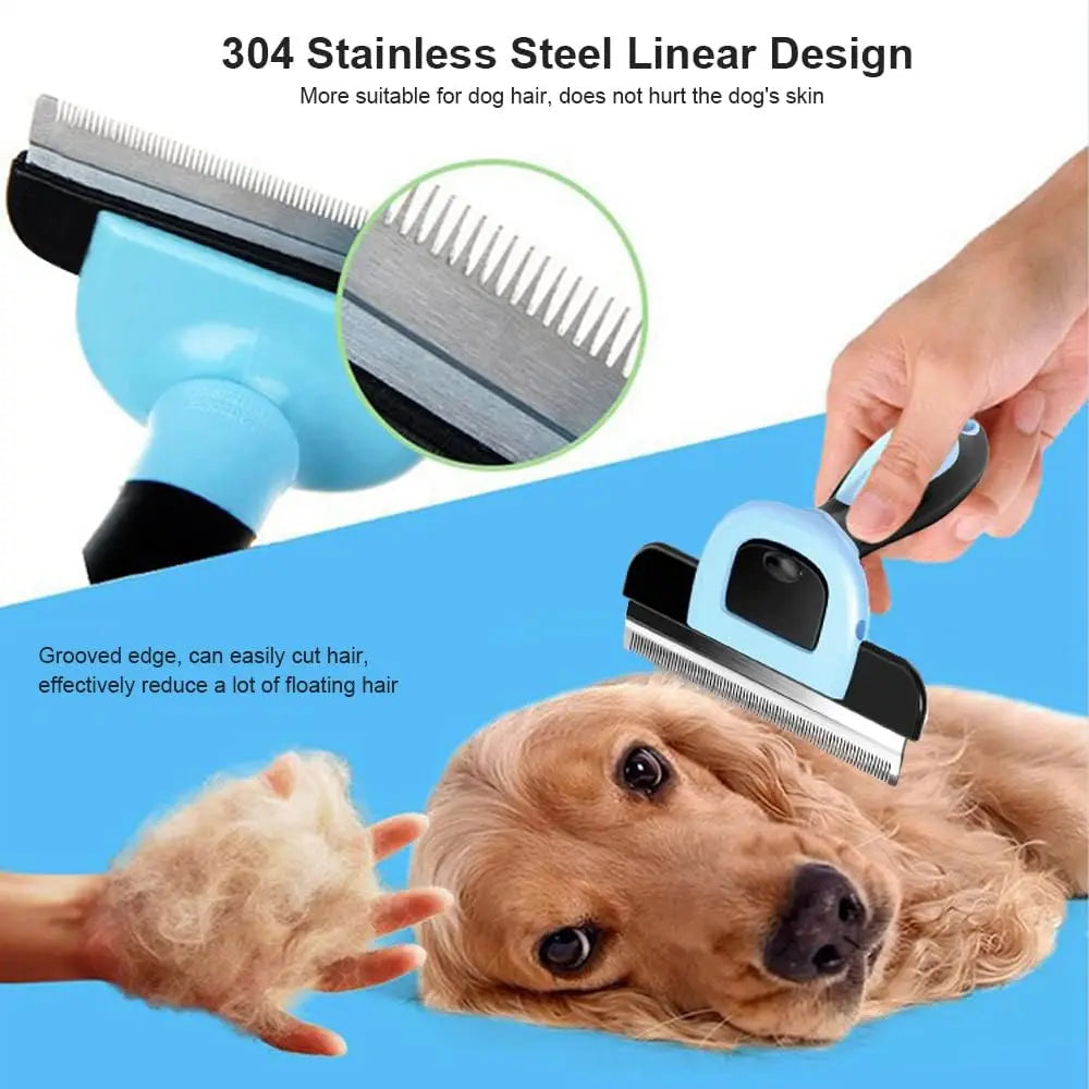 Pet Hair Remover Grooming Brush for Small Large Dogs Cats